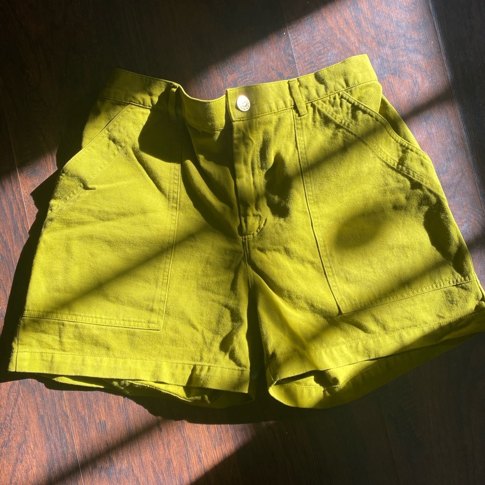 Bug Bud Press Work Shorts- Olive Green Size L